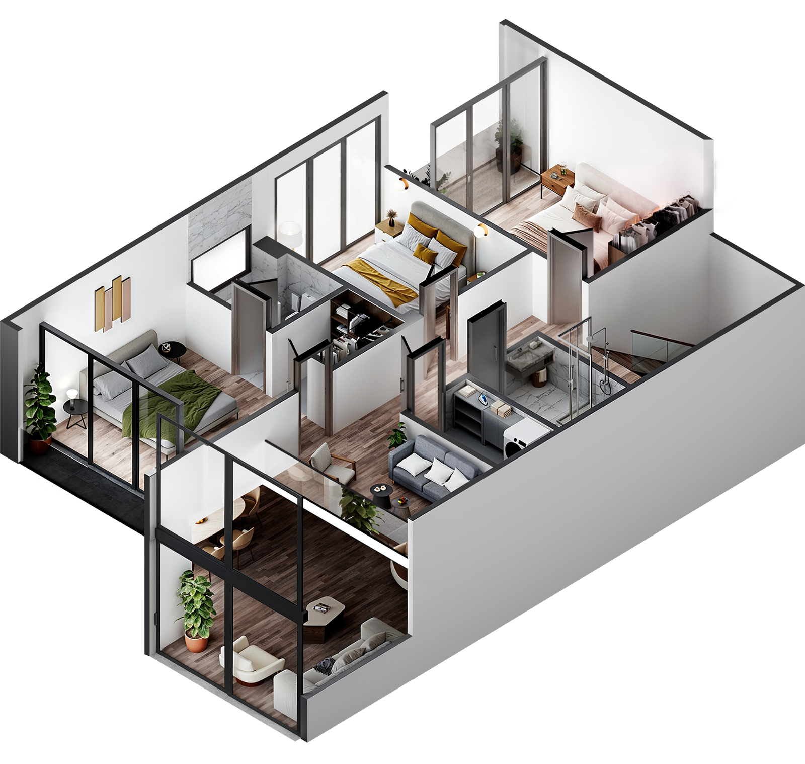 Second floor — 3D